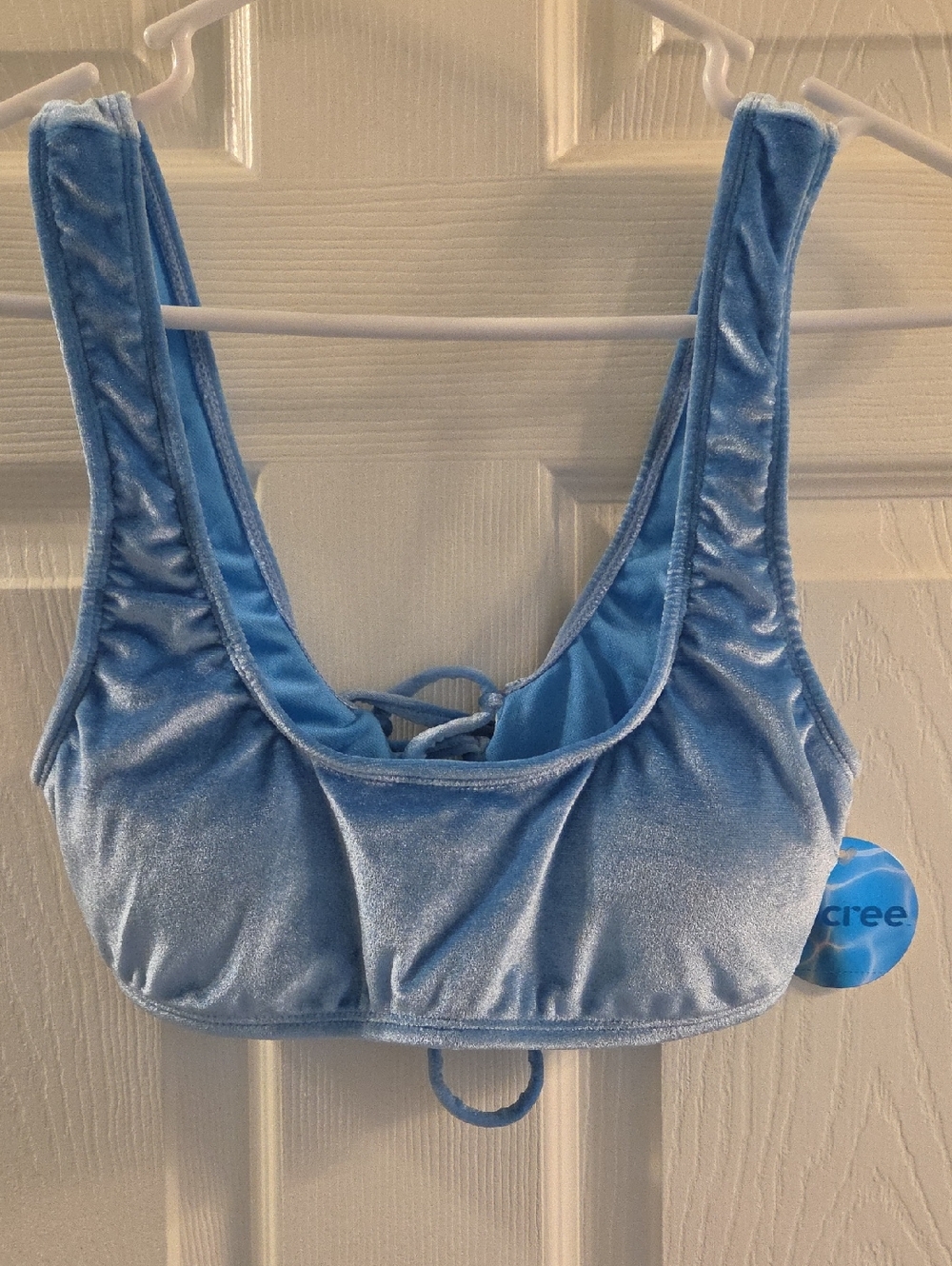 Blue Velvet NWT Decree Swim Top